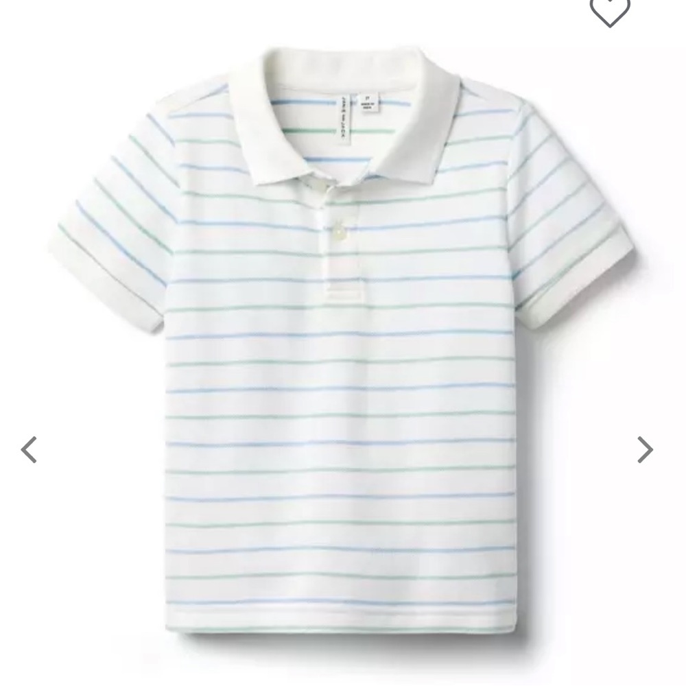 Janie and Jack The Striped Pique Polo
